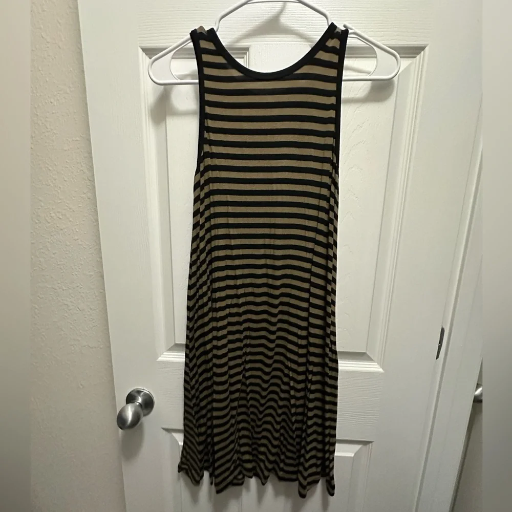 old navy striped t shirt dress Old Navy Linen Blend Maxi T-Shirt Dress XXL Navy Blue Striped Short Sleeve